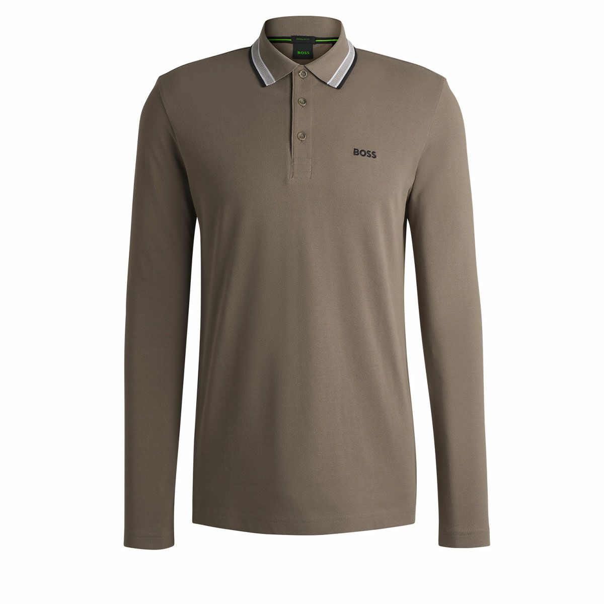 ボス BOSS　ロゴ刺繍 コットンピケ 長袖 ポロシャツ 50506191　2024年モデル 詳細3