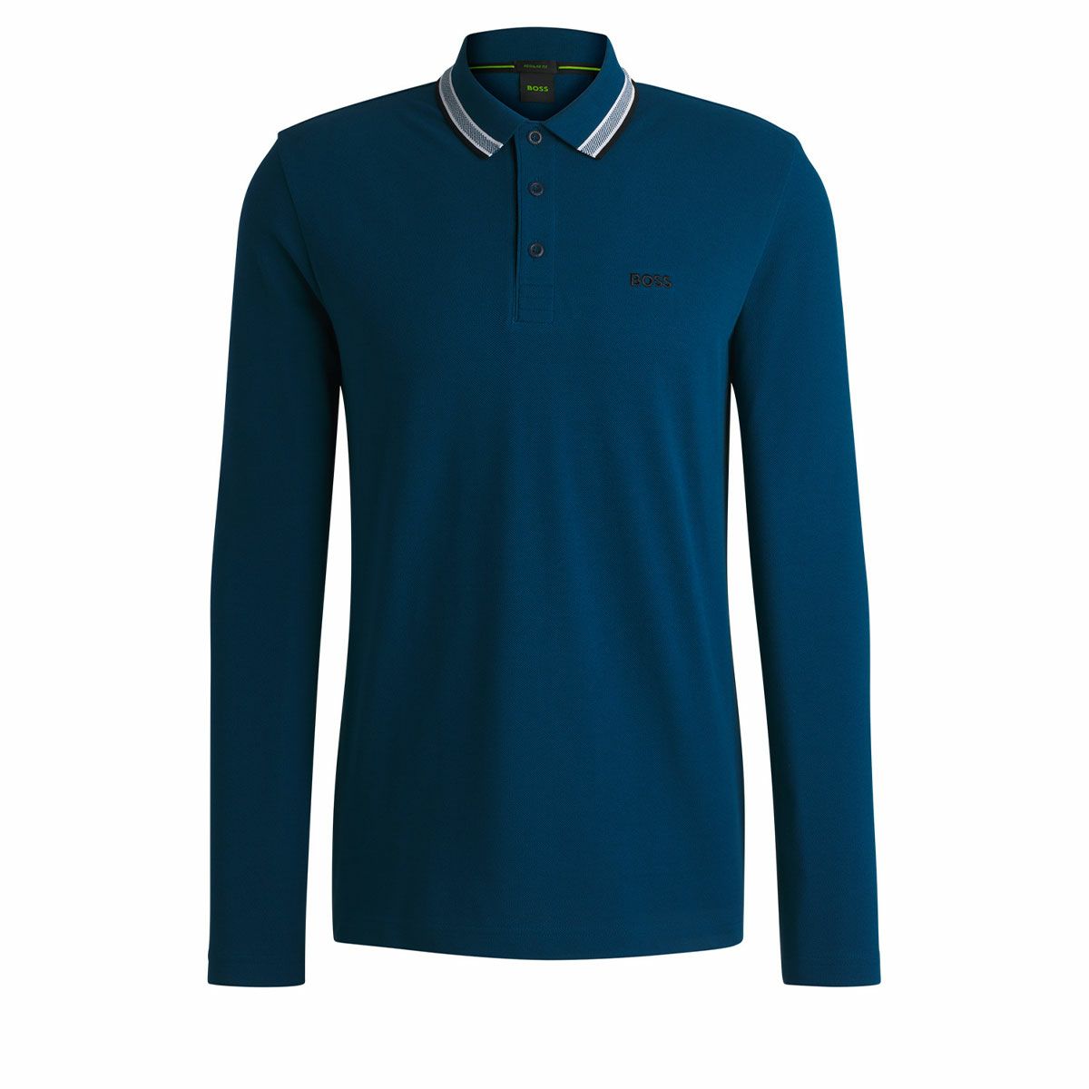 ボス BOSS　ロゴ刺繍 コットンピケ 長袖 ポロシャツ 50506191　2024年モデル 詳細4