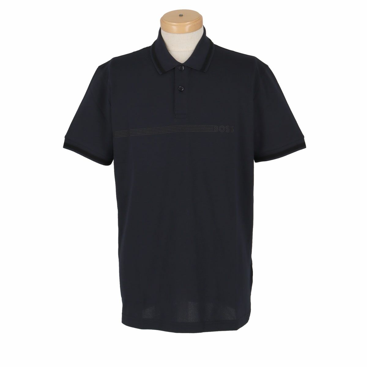 ボス BOSS　アクティブストレッチ 半袖 ポロシャツ 50519745　2024年モデル ダークブルー（402）