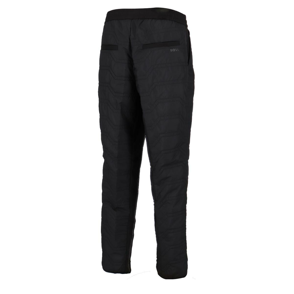 ボス BOSS　撥水 ドローストリング ストレッチジャージー パデッド ロングパンツ 50522812　2024年モデル ブラック（001）