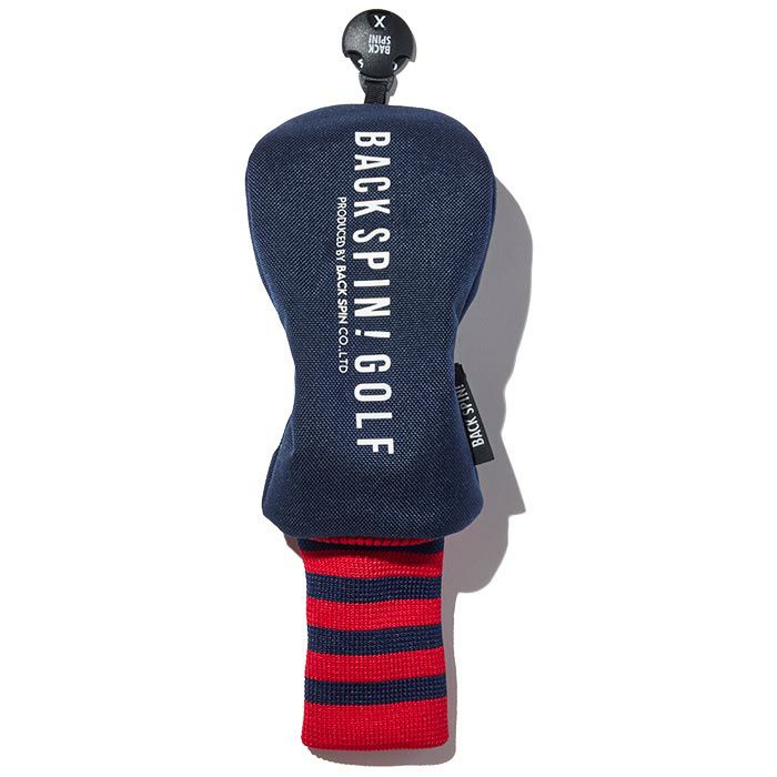 バックスピンゴルフ BACK SPIN! GOLF　コーデュラ ボーダー ユーティリティ用 ヘッドカバー BSBD01H514 ネイビー/レッド　2024年モデル ネイビー/レッド（NV/RD）