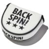 バックスピンゴルフ BACK SPIN! GOLF　マレットタイプ パターカバー BSBD01H511 WH ホワイト　2024年モデル ホワイト（WH）