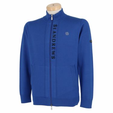 セントアンドリュース St ANDREWS　メンズ ロゴデザイン ストレッチ 長袖 フルジップ ニット ジャケット 042-2272051 詳細3