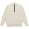 POLO GOLF　メンズ 長袖 ハーフジップシャツ MNPOKNI16823300　2023年モデル NATURAL（101）