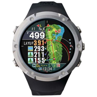 ショットナビ　Shot Navi Evolve α エボルブ アルファ 腕時計型GPSゴルフナビ ブラック ブラック