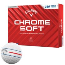 キャロウェイ　クロム ソフト 360°トリプルトラック 2024年モデル　ゴルフボール　1ダース（12球入り）  ホワイト 360-TRIPLE-TRACK（ホワイト）