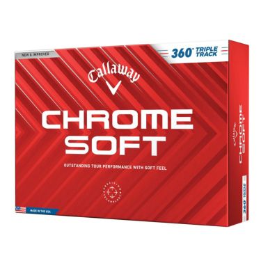 キャロウェイ　クロム ソフト 360°トリプルトラック 2024年モデル　ゴルフボール　1ダース（12球入り）  ホワイト 詳細1