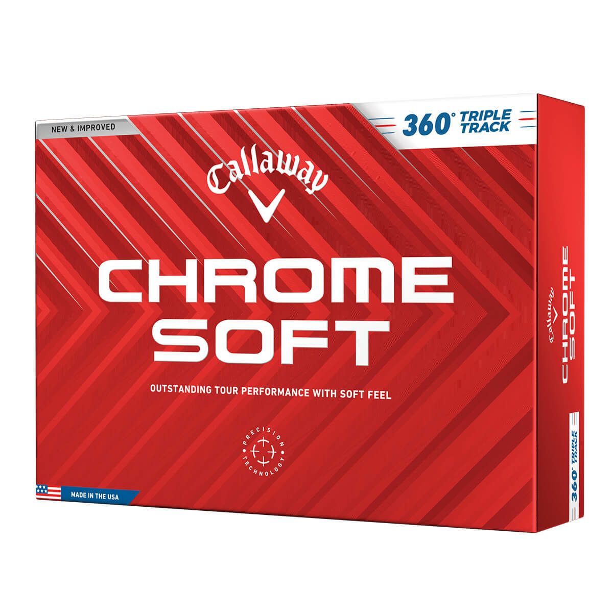 キャロウェイ　クロム ソフト 360°トリプルトラック 2024年モデル　ゴルフボール　1ダース（12球入り）  ホワイト 詳細1