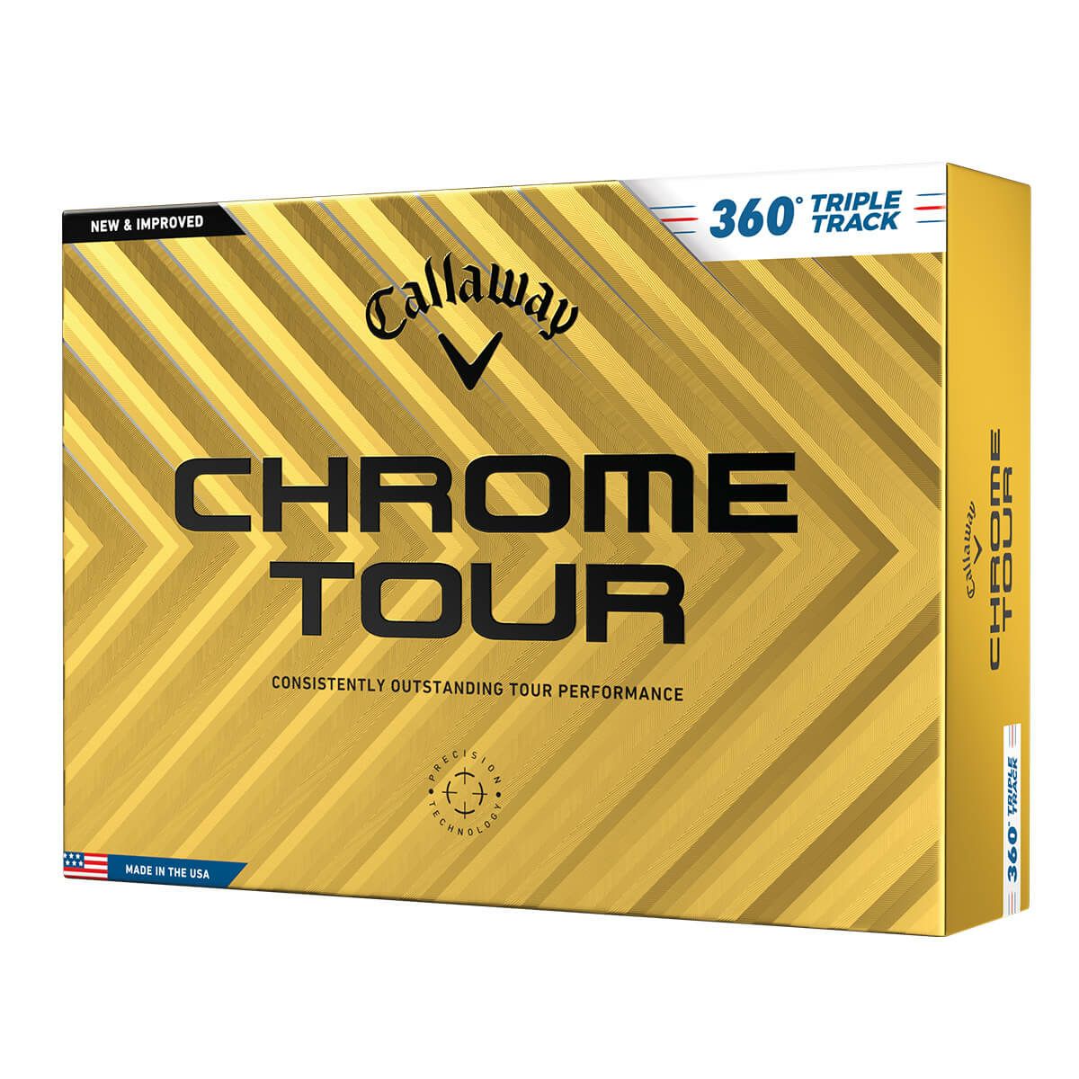 キャロウェイ　クロム ツアー 360°トリプルトラック 2024年モデル　ゴルフボール　1ダース（12球入り）  ホワイト 詳細1