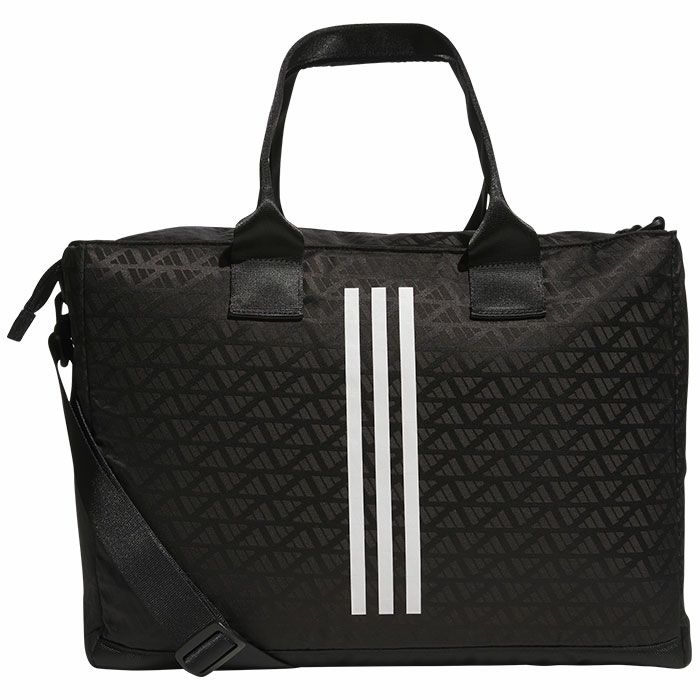 アディダス adidas　シューズケース付き モノグラム柄 トートバッグ JTY30 IS6557 ブラック/ホワイト　2024年モデル 詳細1