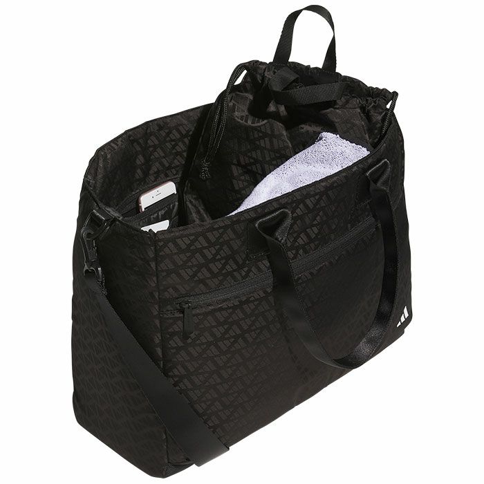 アディダス adidas シューズケース付き モノグラム柄 トートバッグ