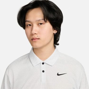 ナイキ NIKE　メンズ Dri-FIT ツアー ADV 半袖 ポロシャツ FD5732 100 ホワイト/ピュアプラチナム/ブラック　2024年モデル 詳細2