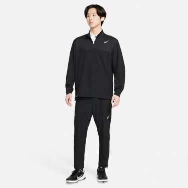 ナイキ NIKE　メンズ Dri-FIT 長袖 ハーフジップ ジャケット FD5771 010 ブラック/ブラック/ホワイト　2024モデル 詳細5