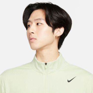 ナイキ NIKE　メンズ Dri-FIT 長袖 ハーフジップ ジャケット FD5771 386 オイルグリーン/ハニーデュー/ブラック　2024モデル 詳細2