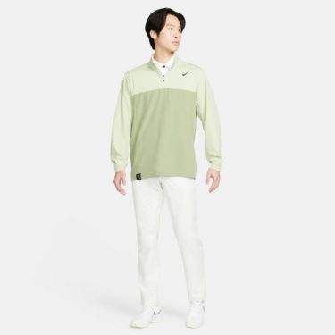 ナイキ NIKE　メンズ Dri-FIT 長袖 ハーフジップ ジャケット FD5771 386 オイルグリーン/ハニーデュー/ブラック　2024モデル 詳細5