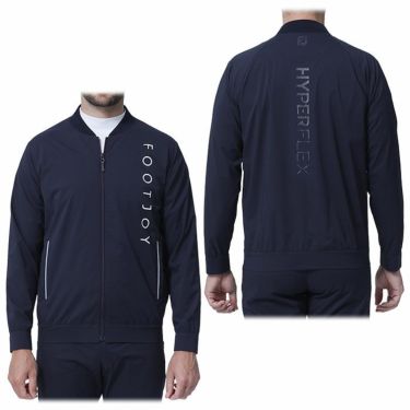 フットジョイ FootJoy　メンズ 撥水 ロゴプリント 長袖 ラグランスリーブ フルジップ ボンバー ジャケット FJ-F23-O02　2023年モデル 詳細4