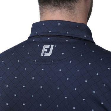 フットジョイ FootJoy　メンズ ロゴデザイン アーガイル柄 長袖 ボタンダウン ポロシャツ FJ-F23-S10　2023年モデル 詳細7