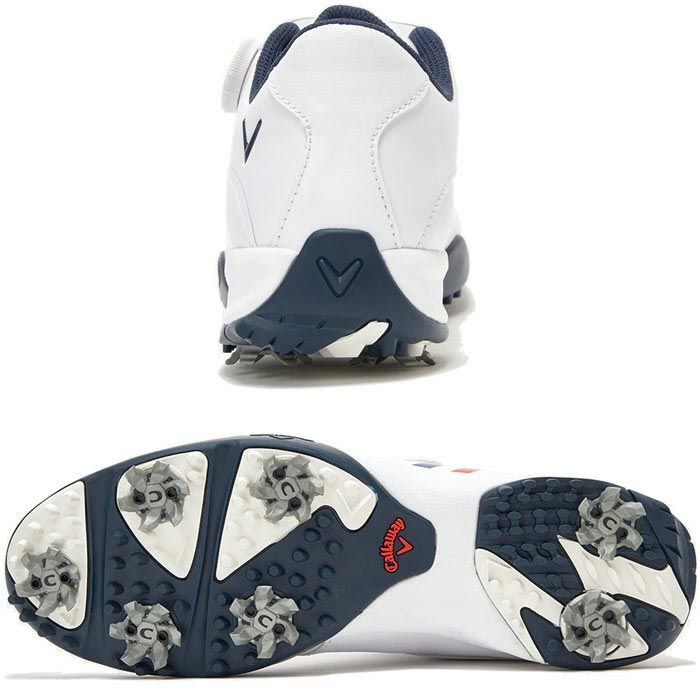 キャロウェイ　AERO SPORT BOA WM エアロスポーツ ボア　レディース ゴルフシューズ C22996210 1031 ホワイト/ネイビー/レッド　2022年モデル 詳細2