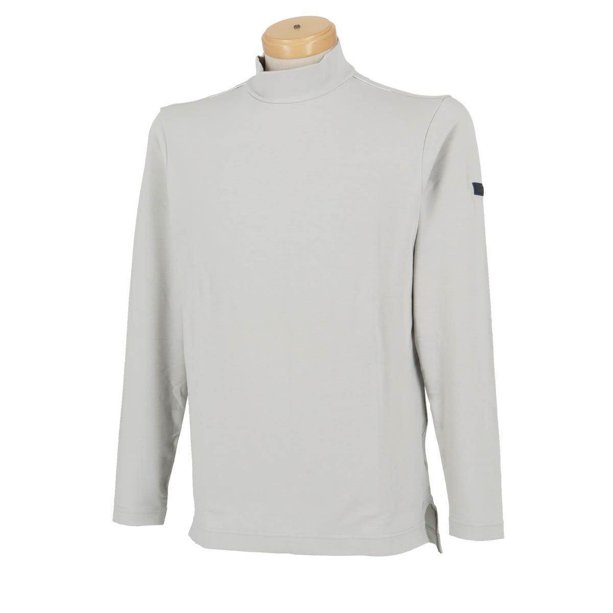 タイトリスト Titleist　メンズ 杢調 ストレッチ 吸湿発熱素材 長袖 モックネックシャツ TKPMT308J　2023年モデル ライトグレー（08）