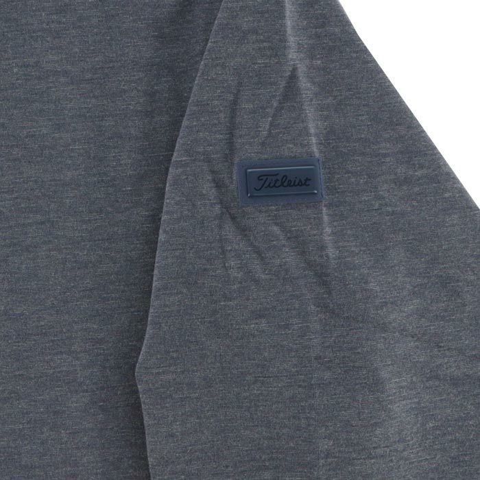 タイトリスト Titleist　メンズ 杢調 ストレッチ 吸湿発熱素材 長袖 モックネックシャツ TKPMT308J　2023年モデル 詳細4