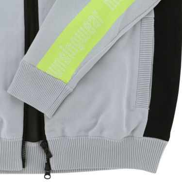 マンシングウェア Munsingwear　メンズ ENVOY 防風 ロゴライン 長袖 フルジップ ニット ジャケット MEMWJL01　2023年モデル 詳細5