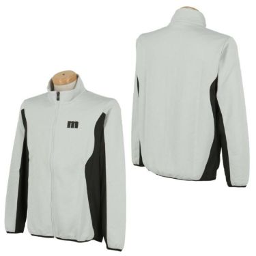 マンシングウェア Munsingwear　メンズ ロゴデザイン 総柄ジャカード 生地切替 長袖 フルジップ ブルゾン MEMWJL50　2023年モデル 詳細2