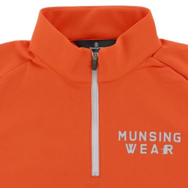 マンシングウェア Munsingwear　メンズ 配色切替 UVカット 裏起毛 長袖 ハーフジップシャツ MGMWJB08　2023年モデル 詳細3