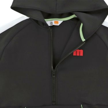 マンシングウェア Munsingwear　レディース ENVOY 配色切替 ダンボール素材 ストレッチ 長袖 ハーフジップ フーディー MEWWJL50　2023年モデル 詳細4