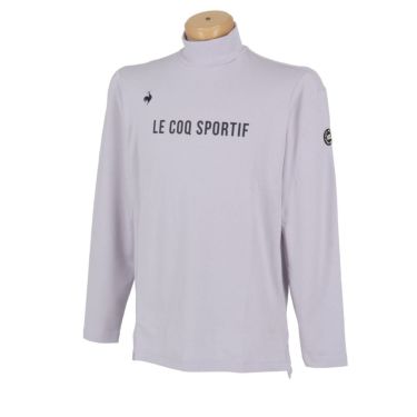 ルコック Le coq sportif　メンズ ロゴデザイン ストレッチ 長袖 モックネックシャツ QGMWJB12　2023年モデル 詳細3