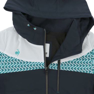 ルコック Le coq sportif　メンズ 撥水 防風 配色切替 裏地付き 長袖 フード付き フルジップ ブルゾン QGMWJK05　2023年モデル 詳細7