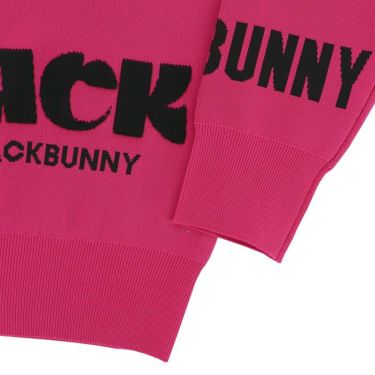 ジャックバニー Jack Bunny!!　レディース ロゴジャカード 長袖 ドロップショルダー ニット フーディー 263-4272934　2024年モデル 詳細6