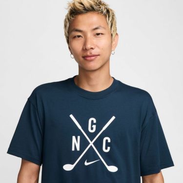 ナイキ NIKE　メンズ マックス90 ゴルフ ロゴプリント 半袖 Tシャツ FZ8104 478 アーモリーネイビー　2024年モデル 詳細2