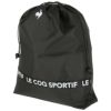 ルコック Le coq sportif　レディース ロゴテープ 巾着型 シューズケース QQCVJA20 BK00 ブラック ブラック（BK00）