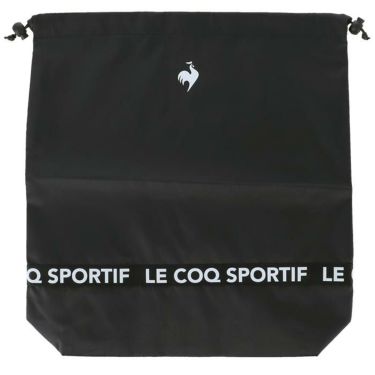 ルコック Le coq sportif　レディース ロゴテープ 巾着型 シューズケース QQCVJA20 BK00 ブラック 詳細2