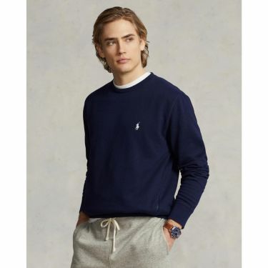 POLO GOLF　メンズ クラシックフィット スウェット 長袖 クルーネック プルオーバー MNPOKNI16823123　2024年モデル NAVY（410）