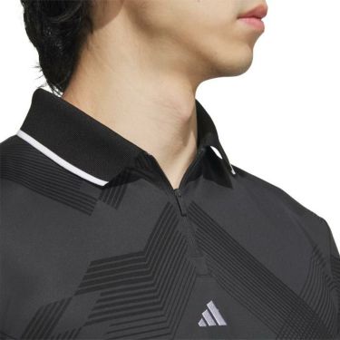 アディダス adidas　メンズ ULTIMATE365 グラフィックプリント 長袖 ハーフジップ ポロシャツ JSB98　2024年モデル 詳細3