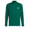 アディダス adidas　メンズ ULTIMATE365 ロゴプリント ストレッチ 長袖 モックネックシャツ JTY67　2024年モデル カレッジグリーン（IM6408）