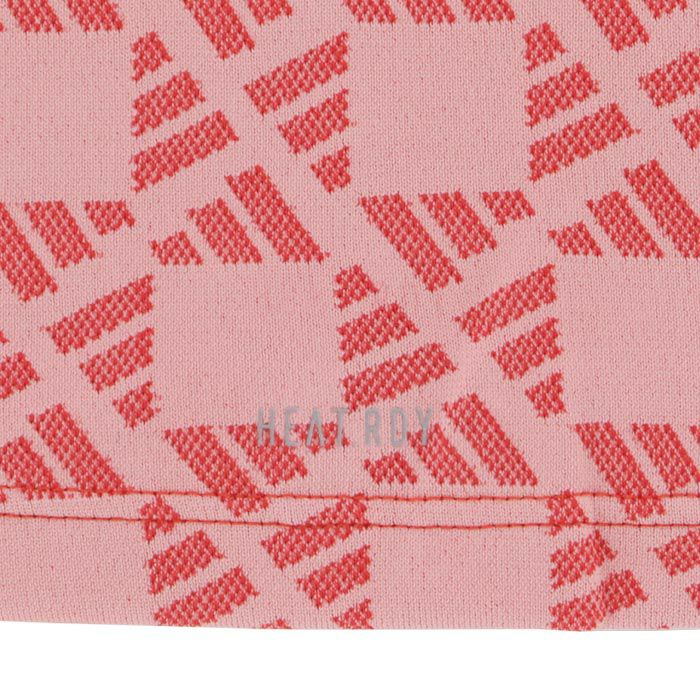 アディダス adidas　レディース ULTIMATE365 総柄 ロゴジャガード ストレッチ 長袖 モックネックシャツ JRY49　2024年モデル 詳細6