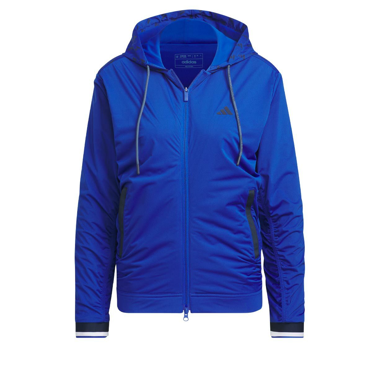 アディダス adidas　レディース ULTIMATE365 撥水 防風 ストレッチ 長袖 フード付き フルジップ ウインド ジャケット JTC03　2024年モデル チームロイヤルブルー（IS4783）