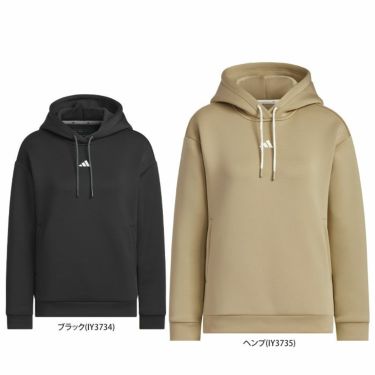 アディダス adidas　レディース ULTIMATE365 ビッグロゴ ダンボールニット 長袖 プルオーバー フーディー KWE54　2024年モデル 詳細1