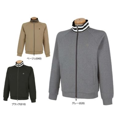 セントアンドリュース St ANDREWS　メンズ ダンボールニット 長袖 フルジップ ブルゾン 042-4262957　2024年モデル 詳細1