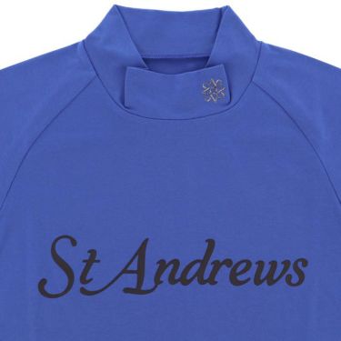 セントアンドリュース St ANDREWS　メンズ ベア天竺 ロゴプリント 長袖 ハイネックシャツ 042-4266951　2024年モデル 詳細3