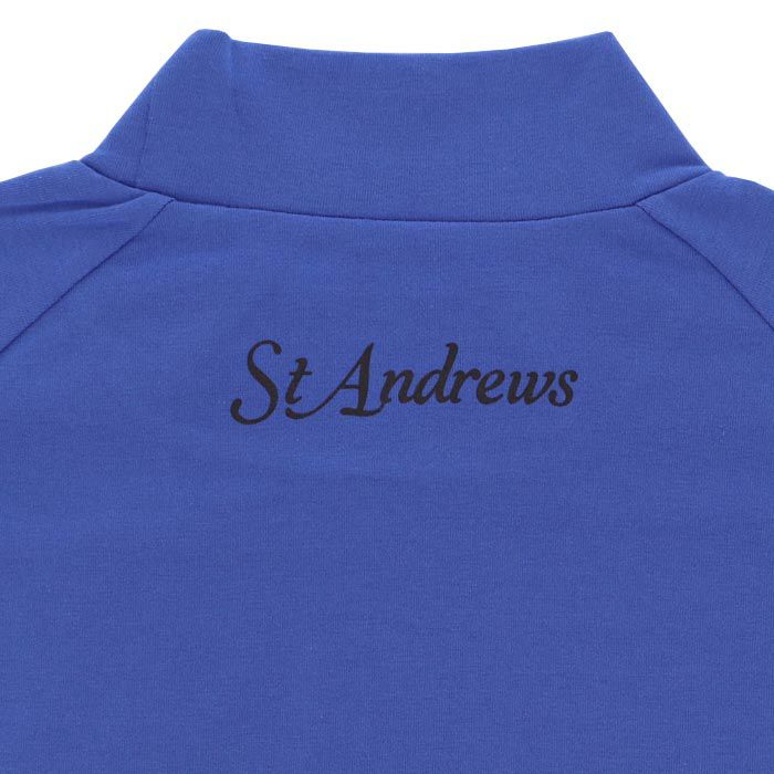 セントアンドリュース St ANDREWS　メンズ ベア天竺 ロゴプリント 長袖 ハイネックシャツ 042-4266951　2024年モデル 詳細4