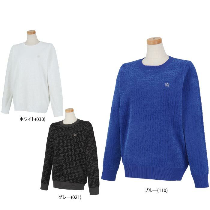 セントアンドリュース ホワイト ジップアップ ニット M（St ANDREWS 