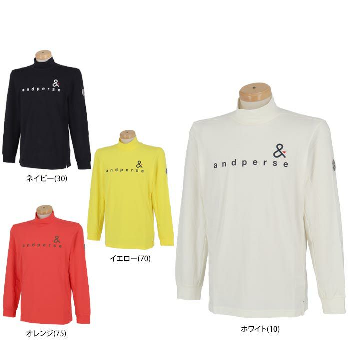 and per se（アンパスィ）長袖ジップアップ セーター(Mサイズ