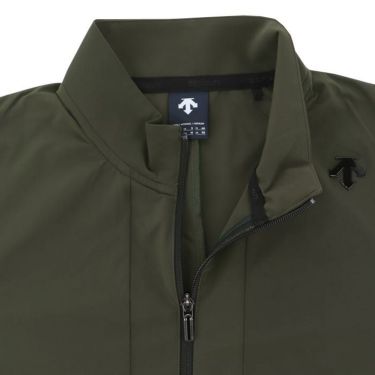 デサントゴルフ DESCENTE GOLF　メンズ ロゴデザイン ジャージー 生地切替 ストレッチ 長袖 フルジップ ジャケット DG4FJG01M　2024年モデル 詳細4