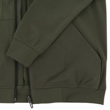 デサントゴルフ DESCENTE GOLF　メンズ ロゴデザイン ジャージー 生地切替 ストレッチ 長袖 フルジップ ジャケット DG4FJG01M　2024年モデル 詳細5