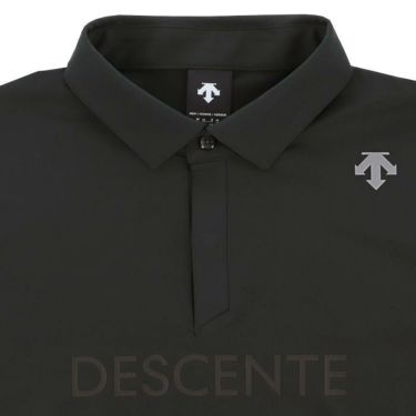 デサントゴルフ DESCENTE GOLF　メンズ ロゴプリント ベアスムース 生地切替 長袖 ポロシャツ DG4FLS03M　2024年モデル 詳細3