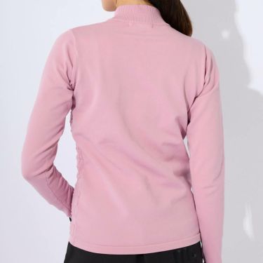 マリクレール marie claire　レディース フリル 切替デザイン ロゴジャカード 長袖 モックネック セーター 733-771　2023年モデル 詳細5