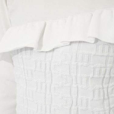 マリクレール marie claire　レディース フリル 切替デザイン ロゴジャカード 長袖 モックネック セーター 733-771　2023年モデル 詳細12